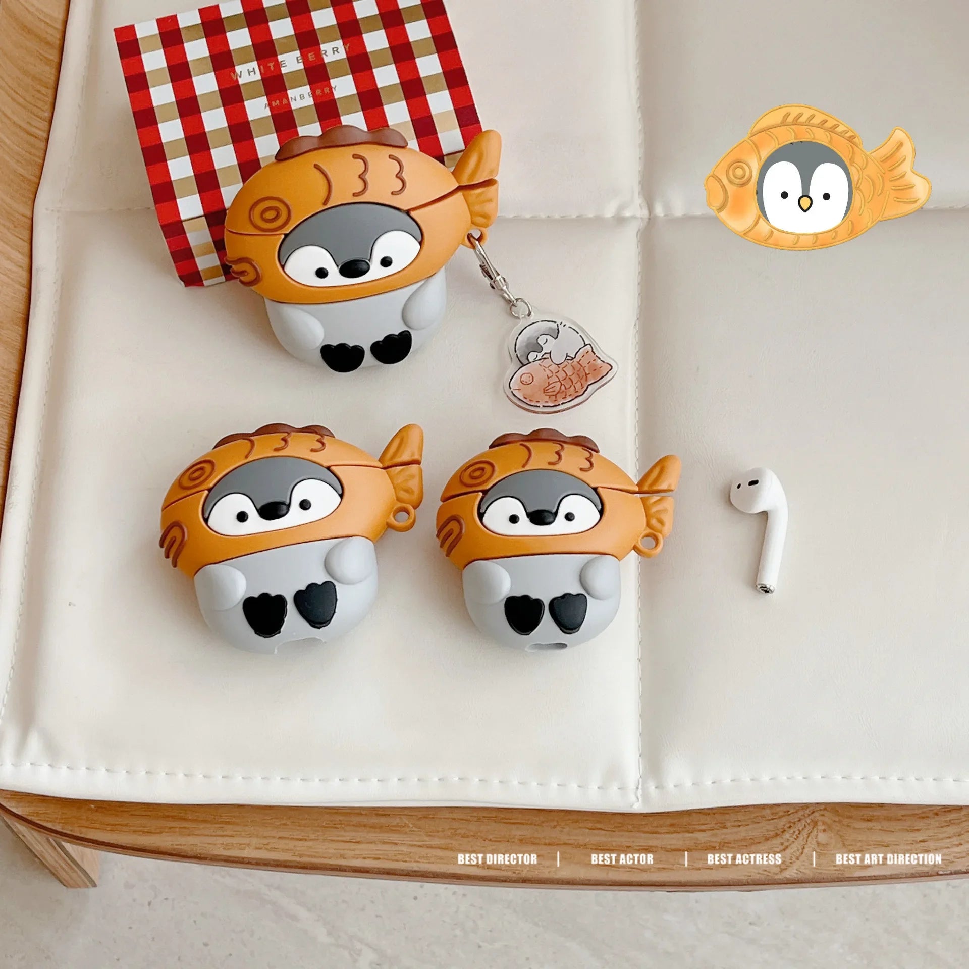 Taiyaki Penguin AirPods Case