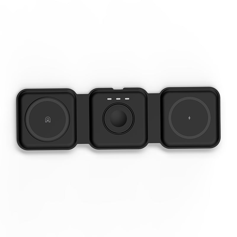 Mazer Mag.Trifold 3-in-1 Charging Pad with 25W UK Charger