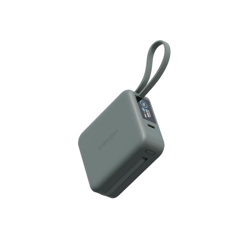 Energea Magpac Mini Plus 10000mAh Magsafe Compatible with Build in C Cable Power Bank (Green)