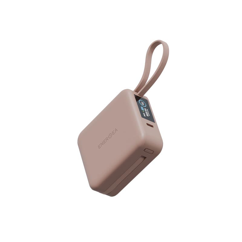 Energea Magpac Mini Plus 10000mAh Magsafe Compatible with Build in C Cable Power Bank (Pink)