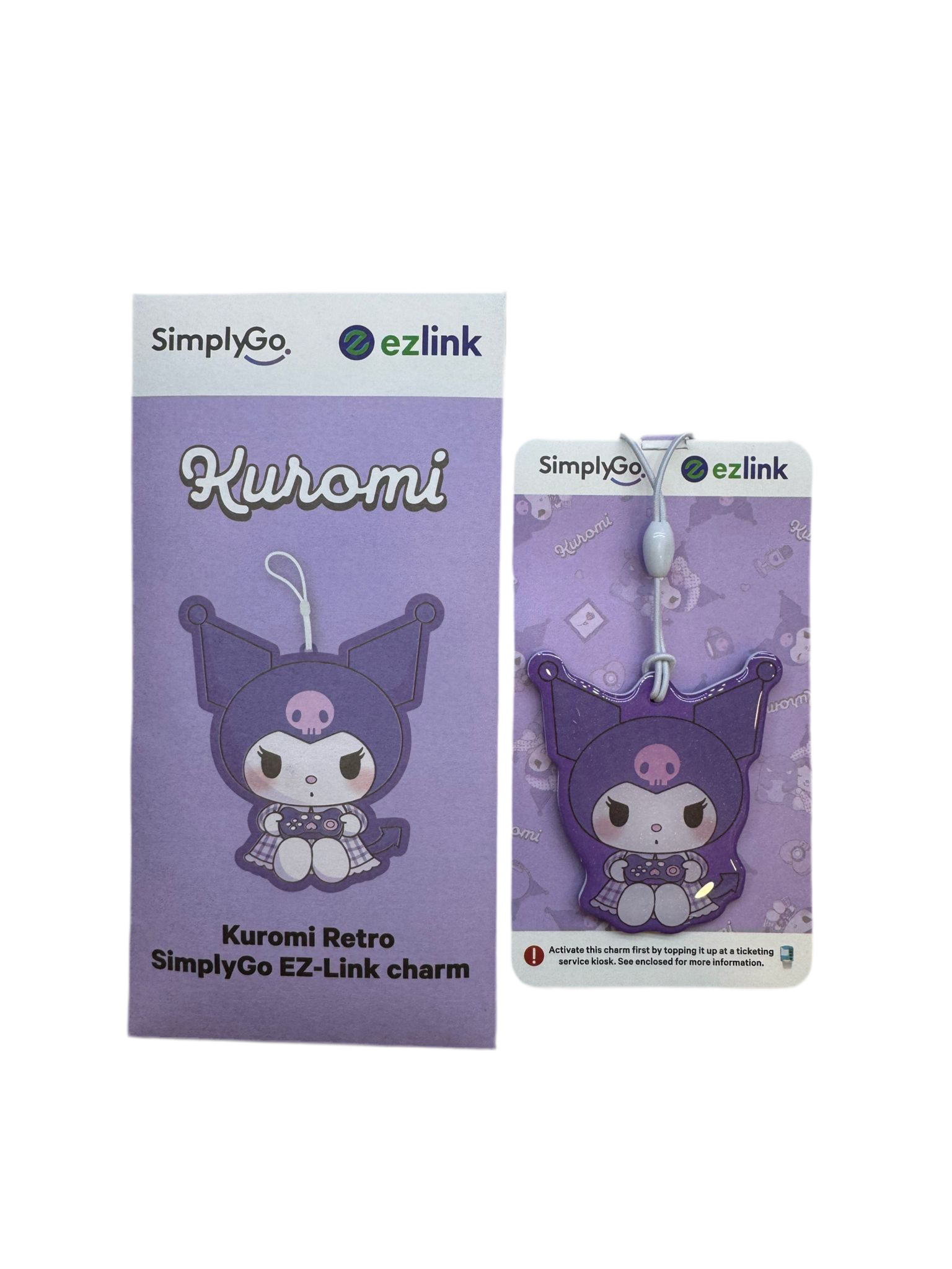 EZ-Link Charm - Kuromi Retro