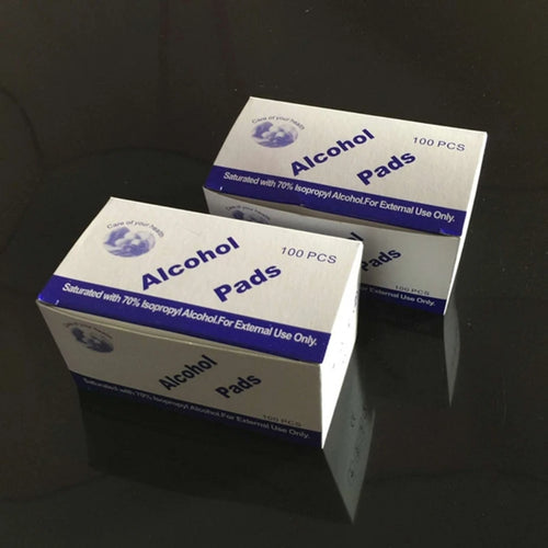 100 Pcs Alcohol Wipe Clean Pad Medical Swab Sachet Tool Cleanser