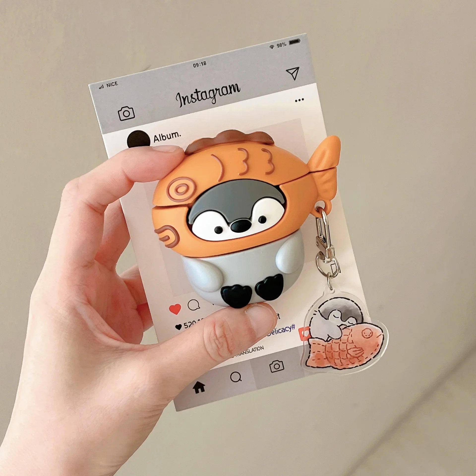 Taiyaki Penguin AirPods Case