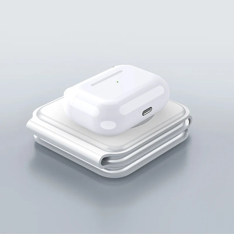 3 in 1 Foldable Wireless Charger Pad Stand Magnetic Fast Charging Dock Station Apple iPhone/Watch/AirPods