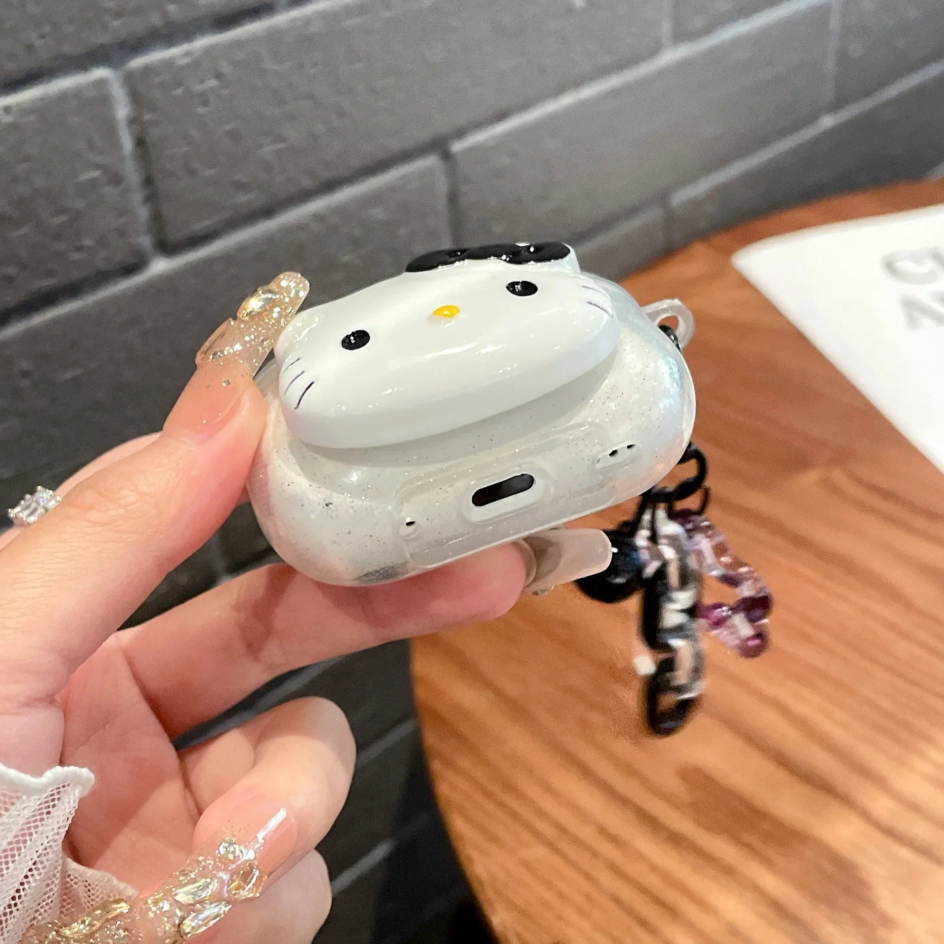Hello Kitty AirPods Case with Keychain