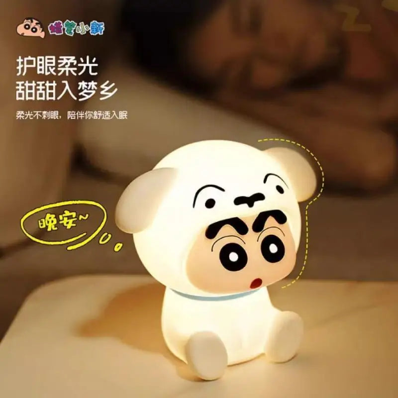 Anime Crayon Shin-Chan Patting Small Night Lamp