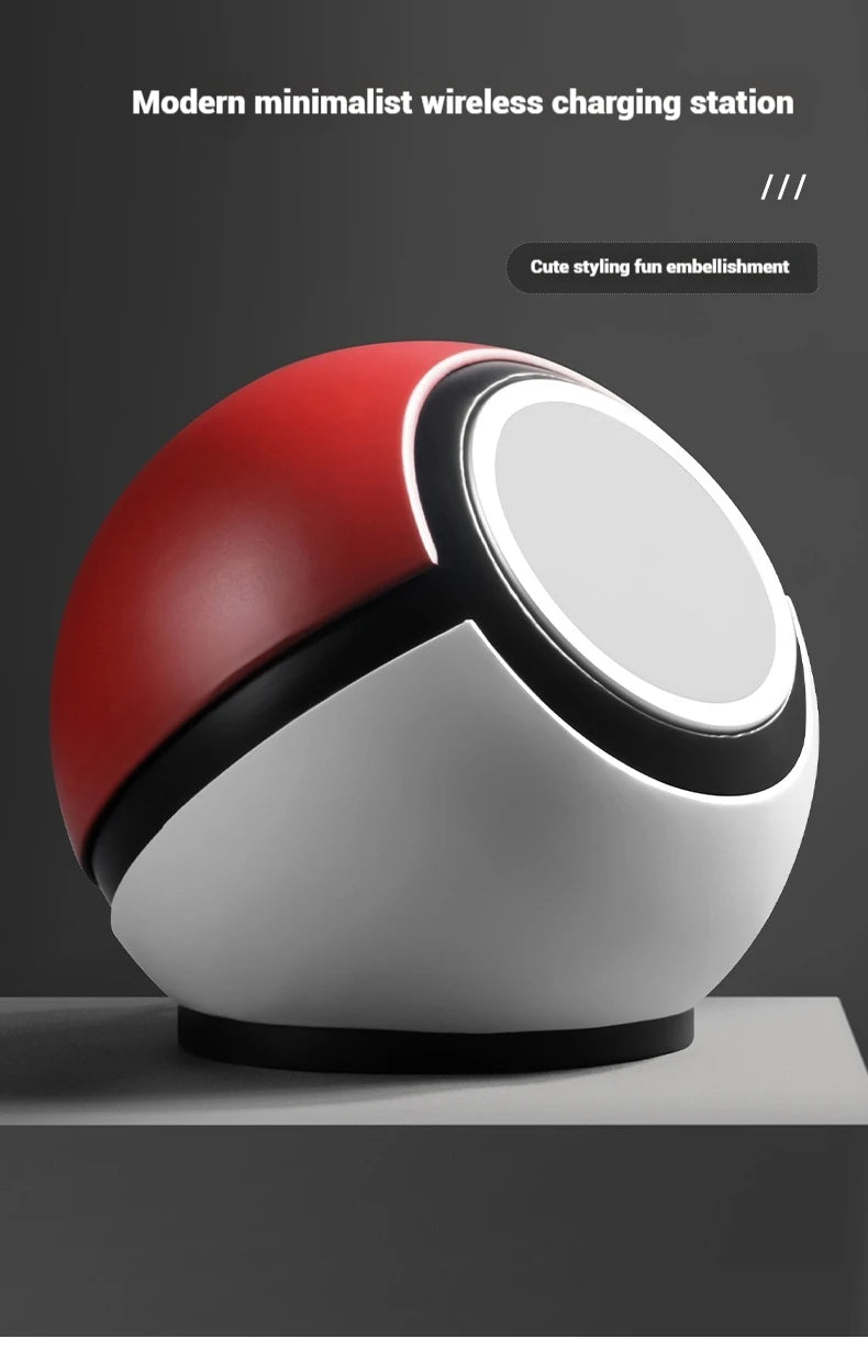 Pokemon Poké Ball Anime Peripheral Magnetic Phone Stand Elf Ball Desktop Stand Base Stand