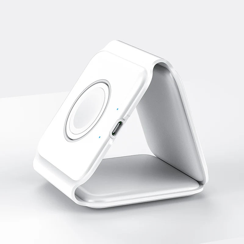 3 in 1 Foldable Wireless Charger Pad Stand Magnetic Fast Charging Dock Station Apple iPhone/Watch/AirPods
