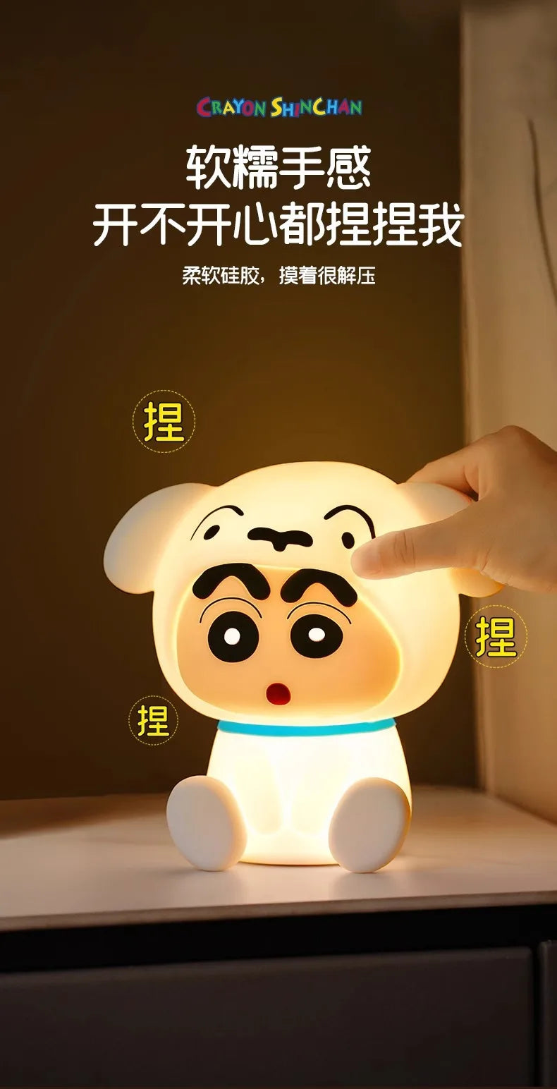 Anime Crayon Shin-Chan Patting Small Night Lamp