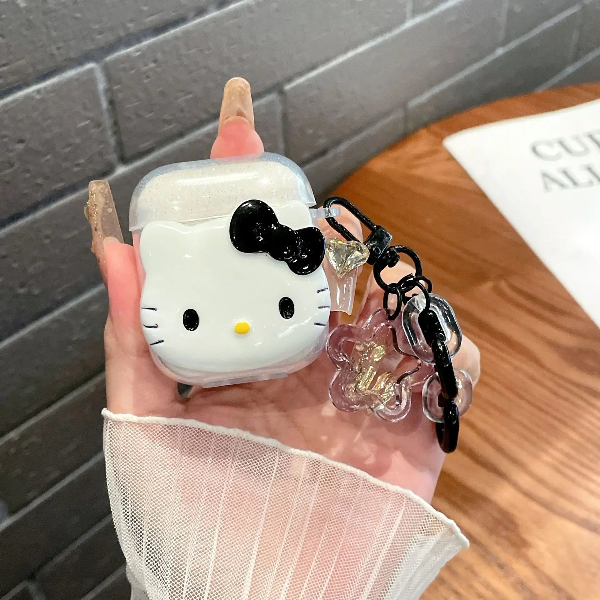 Hello Kitty AirPods Case with Keychain
