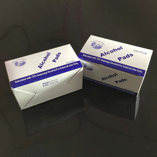 100 Pcs Alcohol Wipe Clean Pad Medical Swab Sachet Tool Cleanser