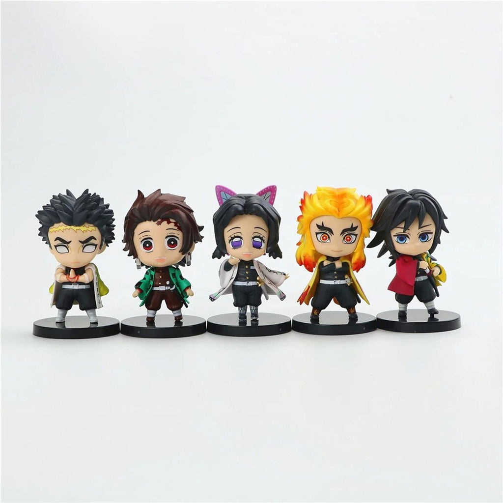 5pcs/set Demon Slayer Action Figures cake topper (Set B)