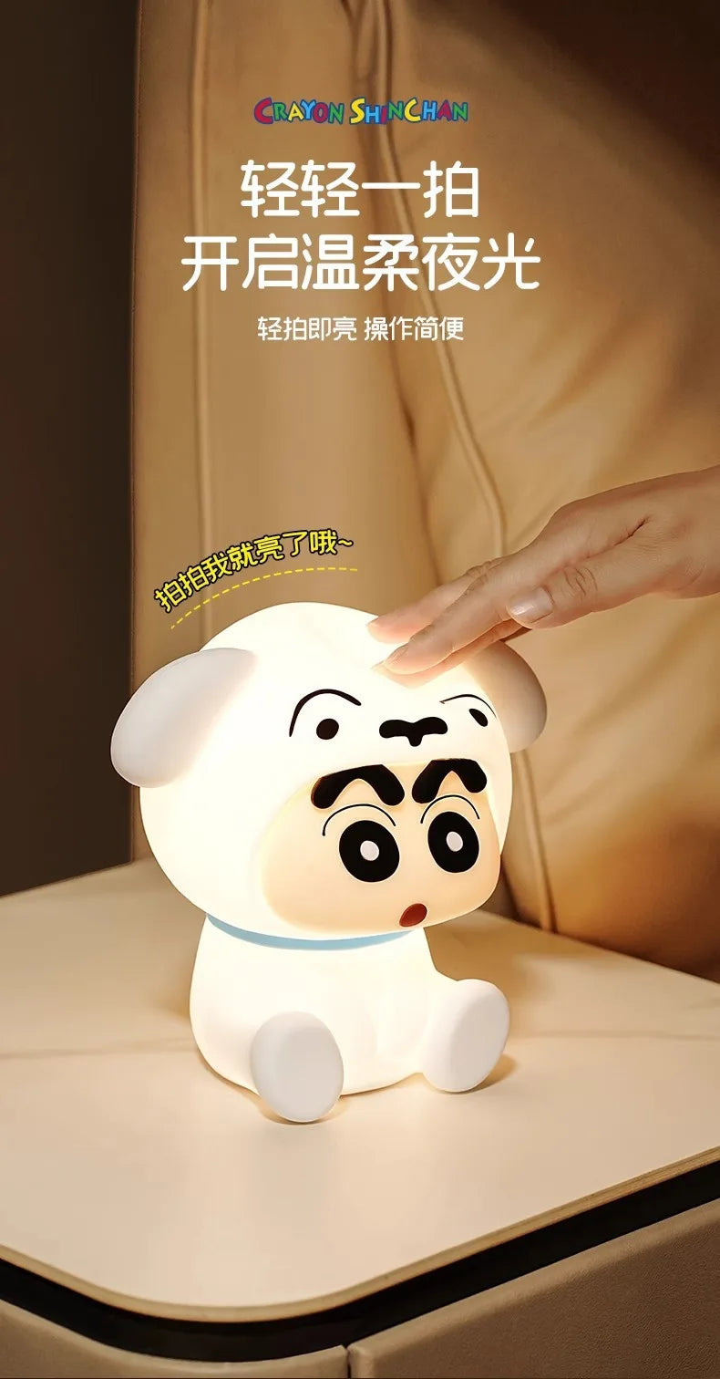 Anime Crayon Shin-Chan Patting Small Night Lamp