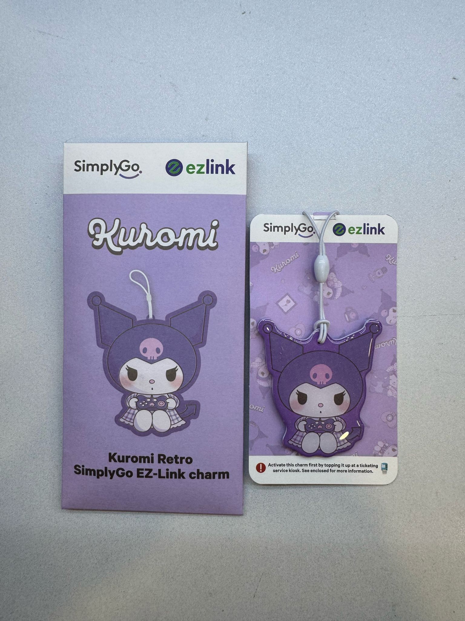 EZ-Link Charm - Kuromi Retro