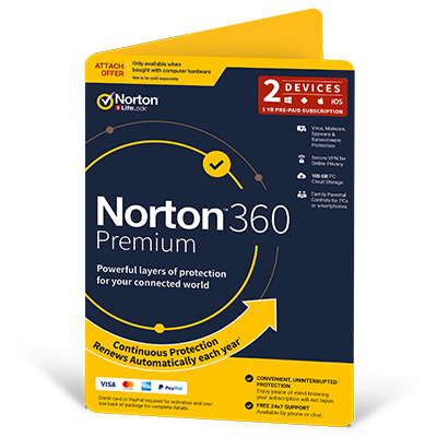 Norton 360 Premium (1-Year 2 Devices)